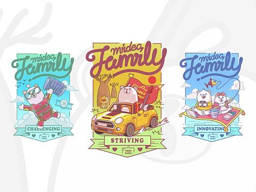 Midea Family图形创意设计——为了热爱