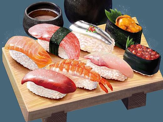 美食插画
