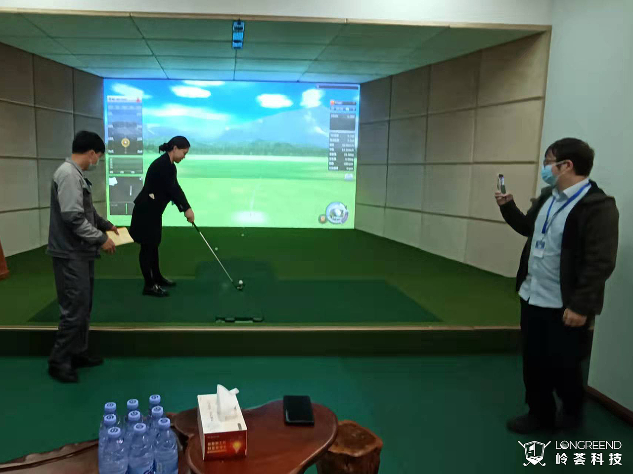 湛江市某企业集团室内高尔夫模拟器项目模拟高尔夫（图ZMjg0ODM4OTEy） - 其他空间 - 站酷设计师岭荟科技原创素材 - 站酷ZCOOL