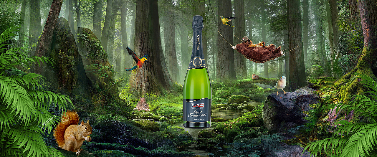 创意场景合成banner设计—《CINZANO》（图ZMjkwNTMxMzU2） - 海报 - 站酷设计师阿乐学长工作室原创素材 - 站酷ZCOOL