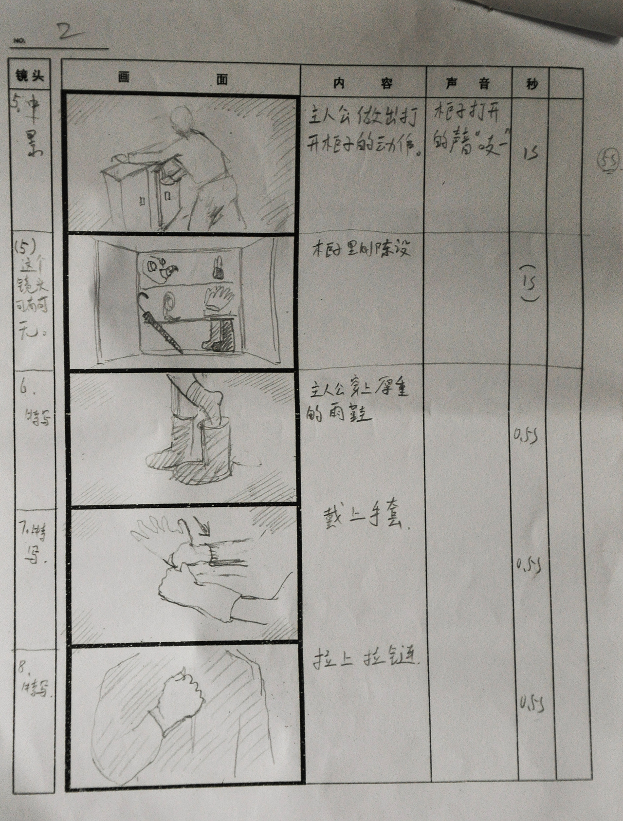 一分钟广告片分镜