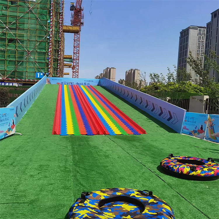 建造自然七彩滑道租赁宿州网红彩虹滑道出租搭建