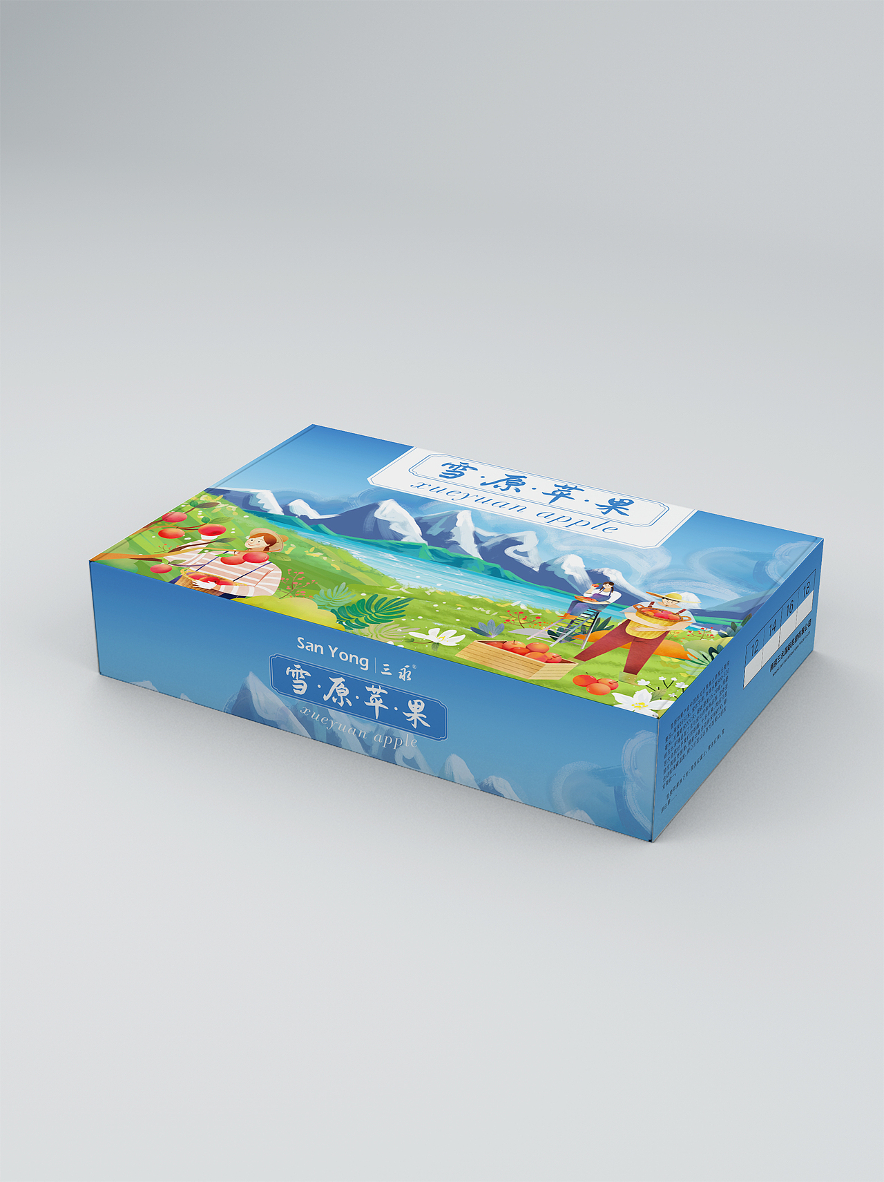 【雪原苹果】  苹果外包装设计