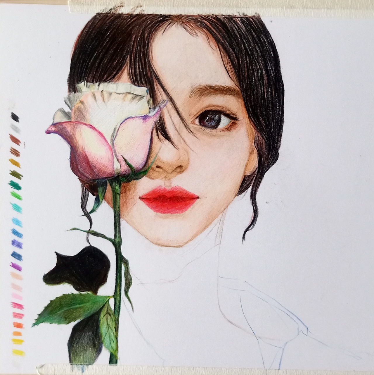 彩铅手绘一个"自己"