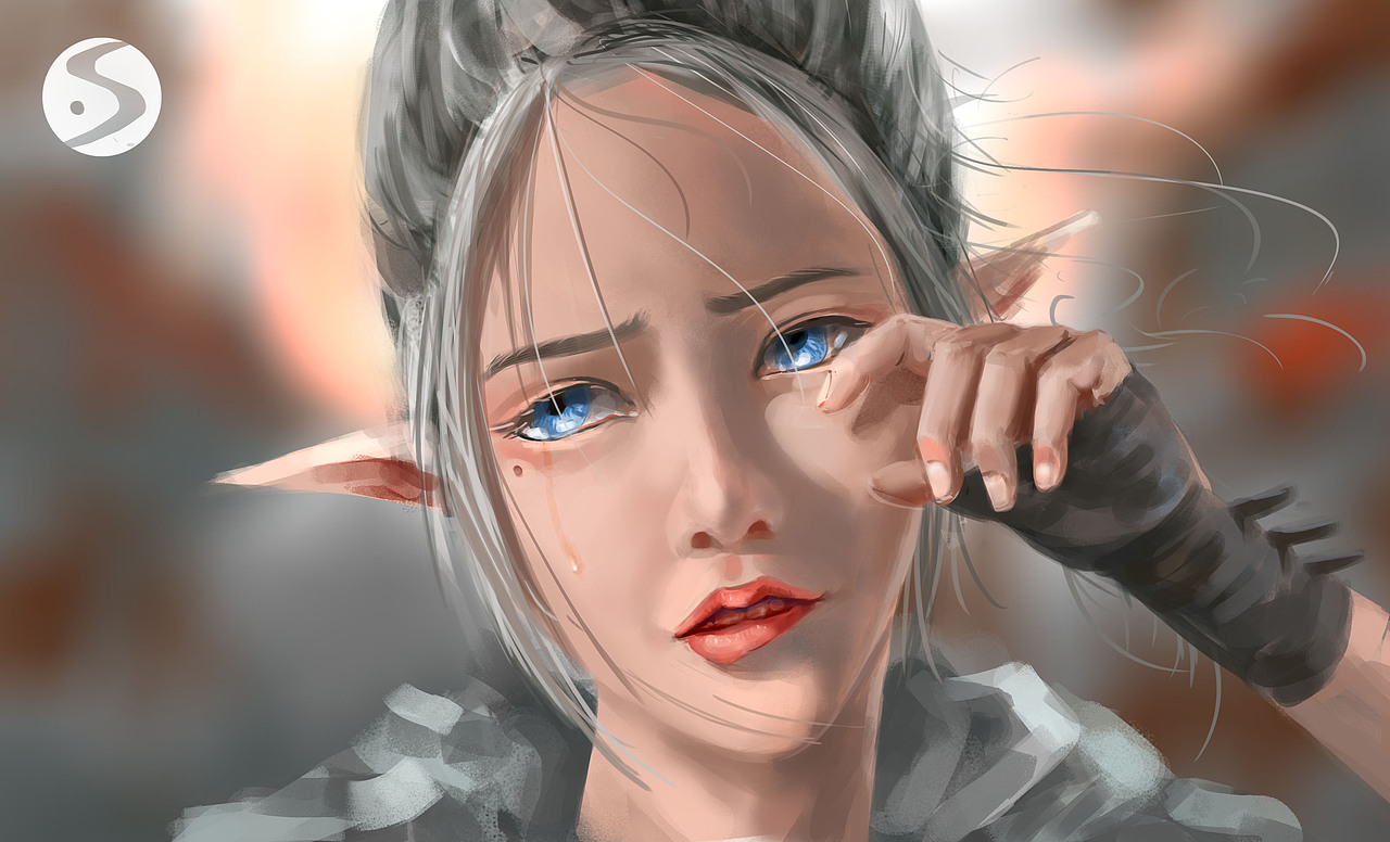 wlop的冰公主临摹