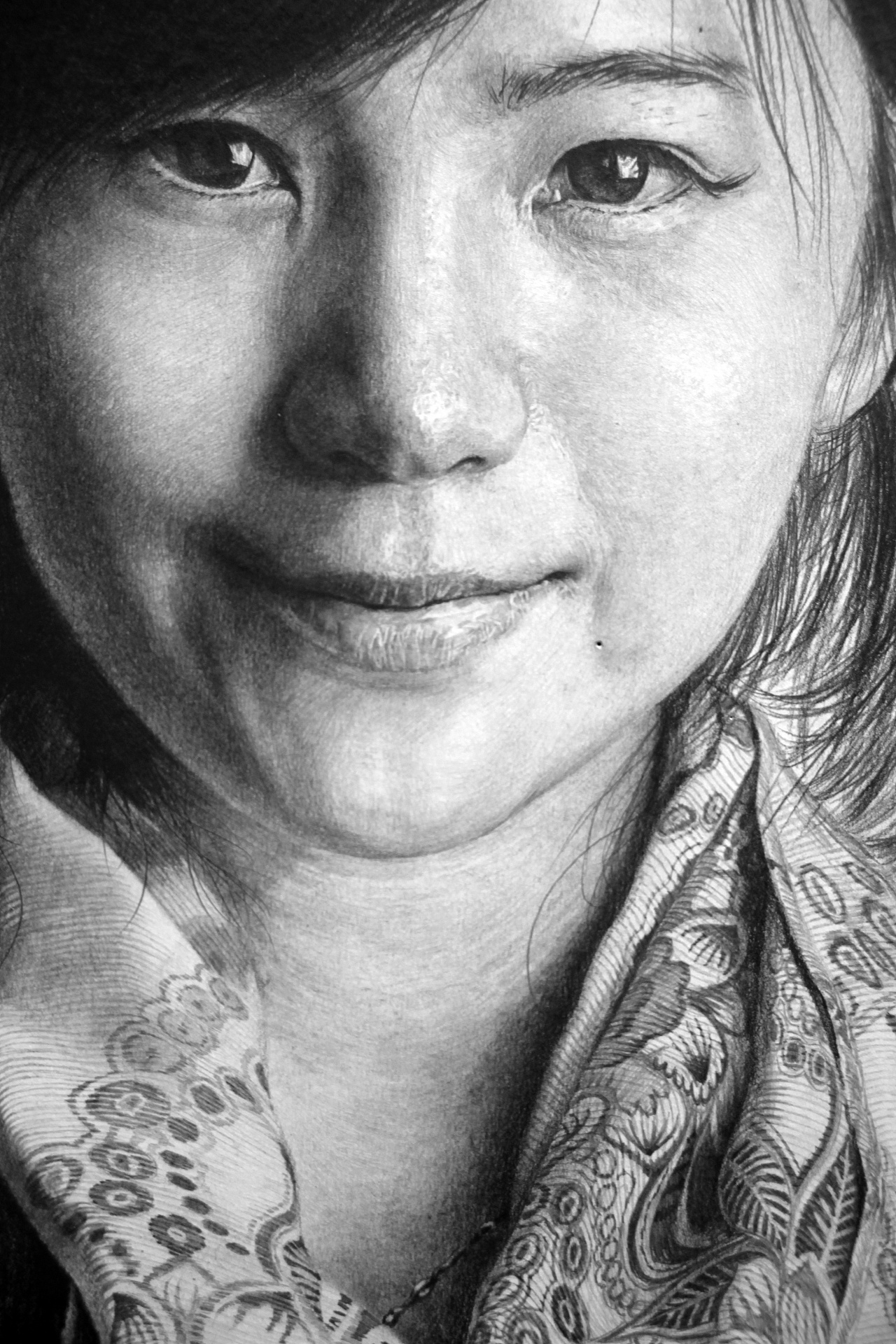 写实素描《摄影师》