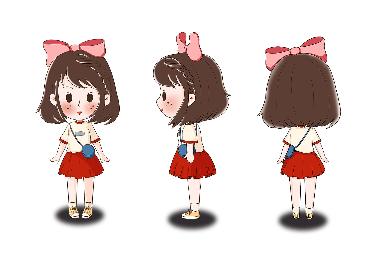 IP人物爆爆-三视图、手机壁纸、星座