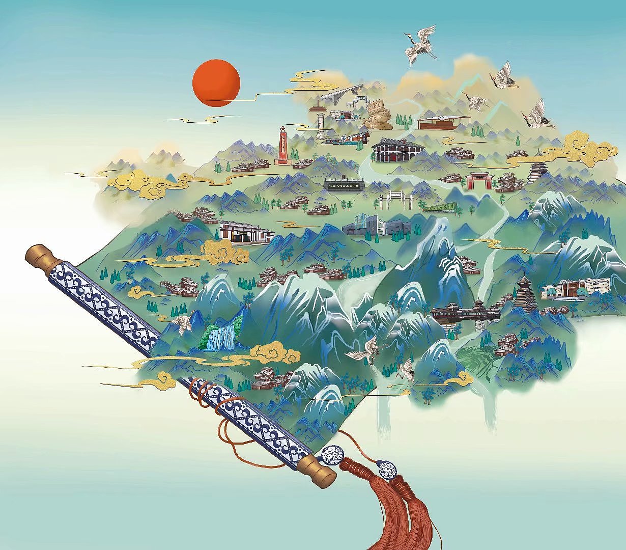 最美贵州|插画|创作习作|嘉峻_原创作品-站酷zcool