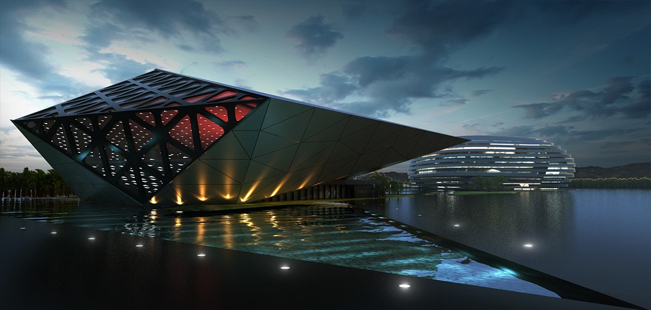 一张建筑渲染图