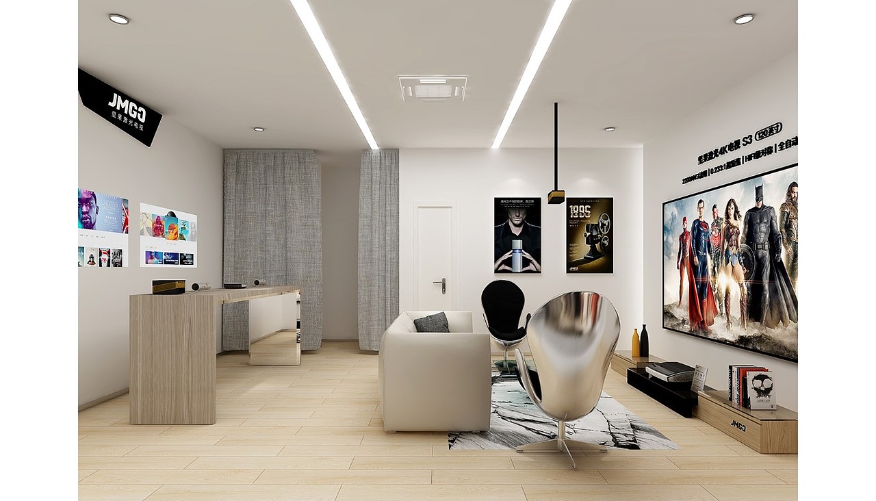 JMGO坚果激光电视线下门店设计案例