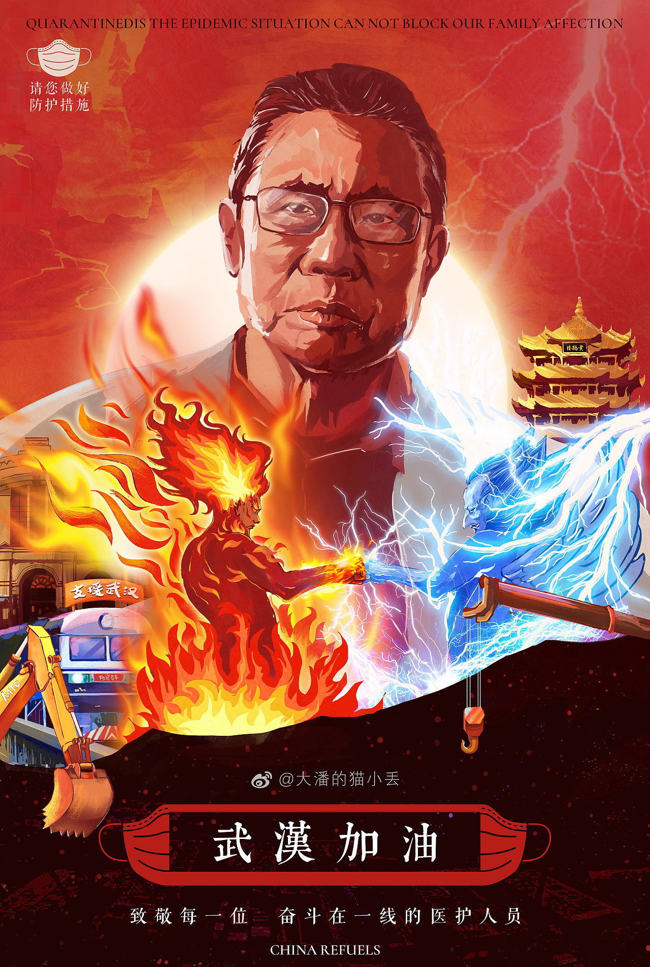 在疫情第一线奋战的医护工作者们辛苦了,感谢你们