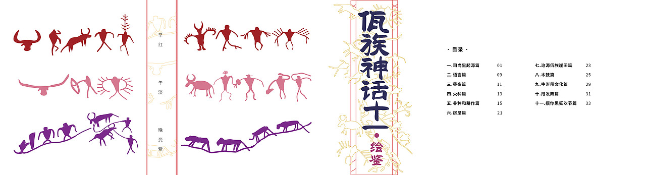 毕业设计作品云南佤族神话传说绘本设计