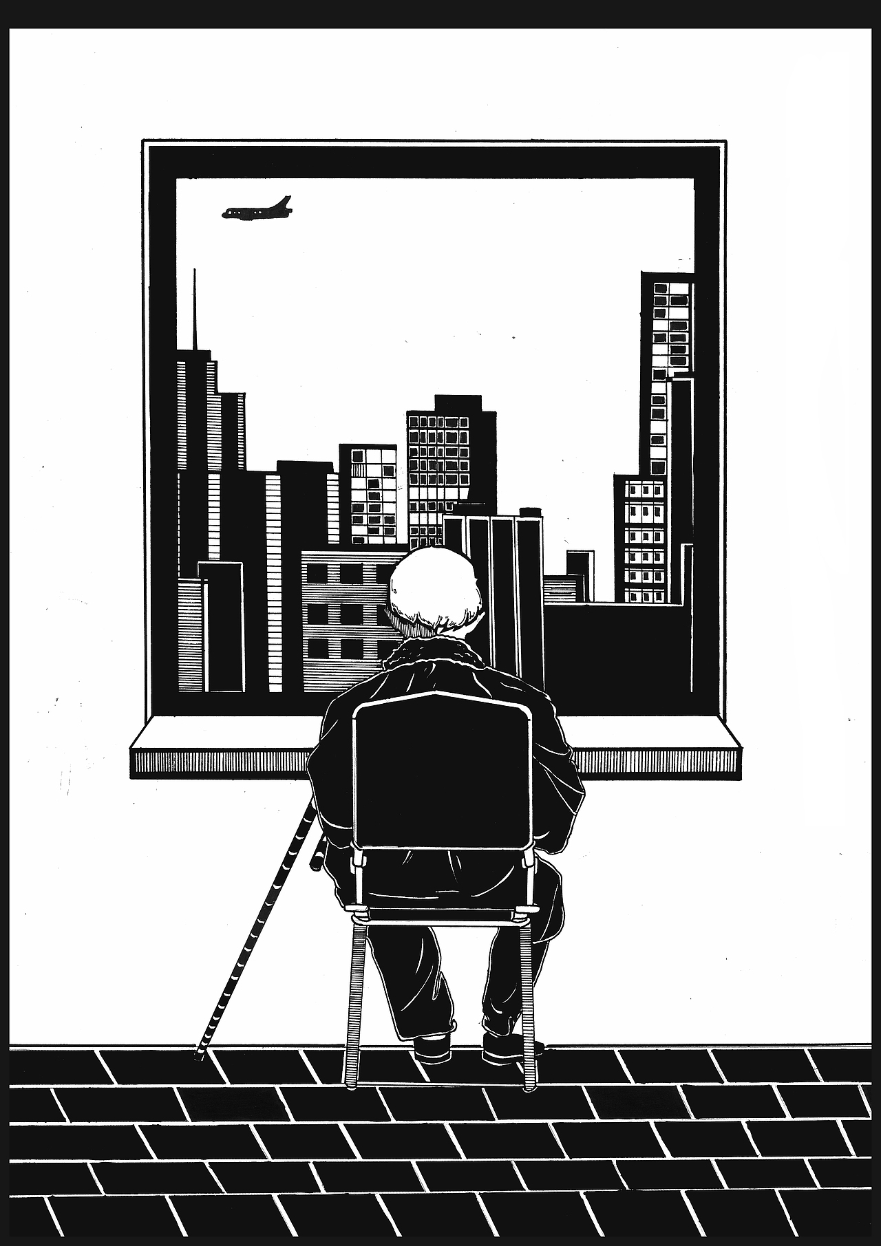 [MEOMEOKO]原創(chuàng)手繪插畫【窗外】（圖ZOTg0Mjk0NjA=） - 商業(yè)插畫 - 站酷設(shè)計師哞哞子MEOMEOKO原創(chuàng)素材 - 站酷ZCOOL