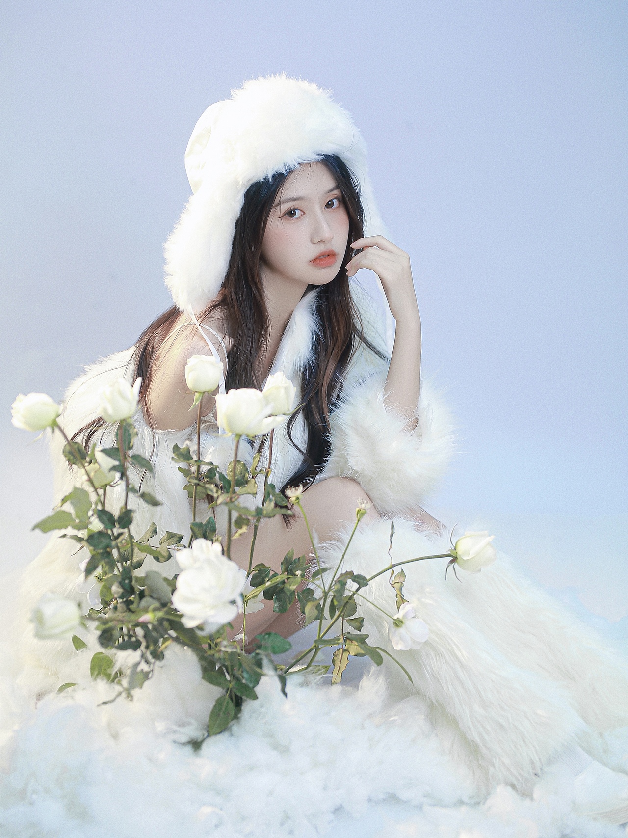 说她是雪地美人,没人反对把⛄️