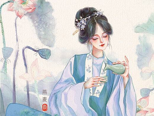 美人既醉,朱颜酡些。