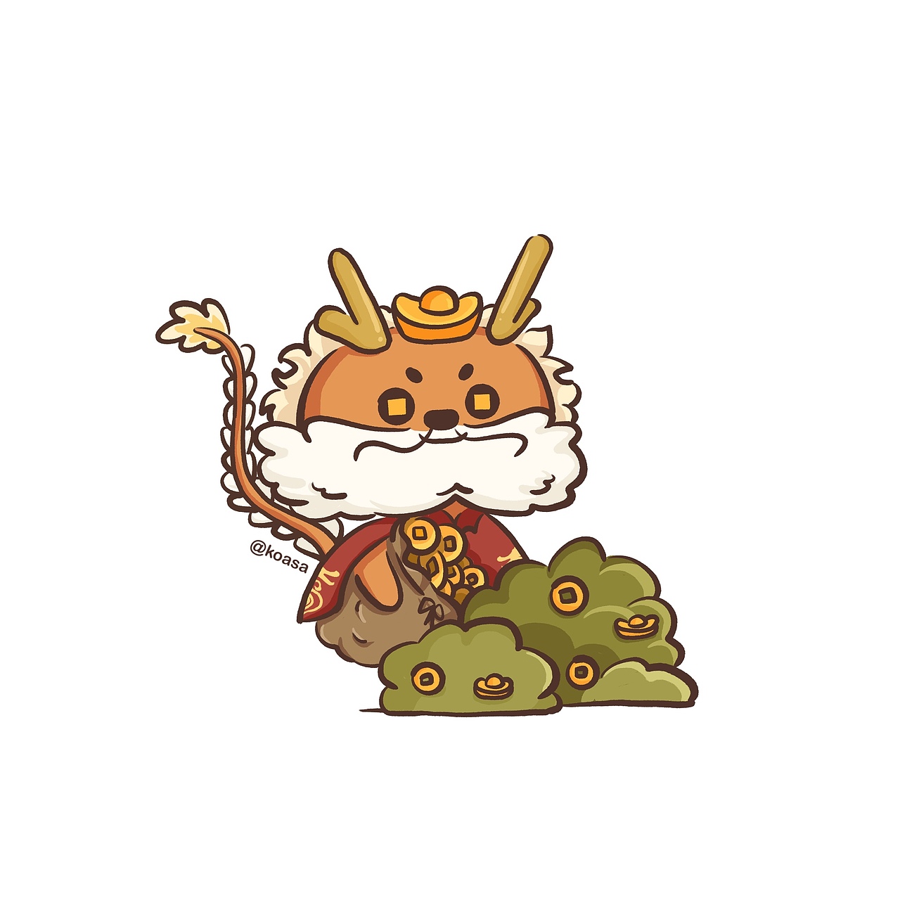 龙年头像（图ZMzYwNjE5NTMy） - 创作习作 - 站酷设计师koasa_原创素材 - 站酷ZCOOL