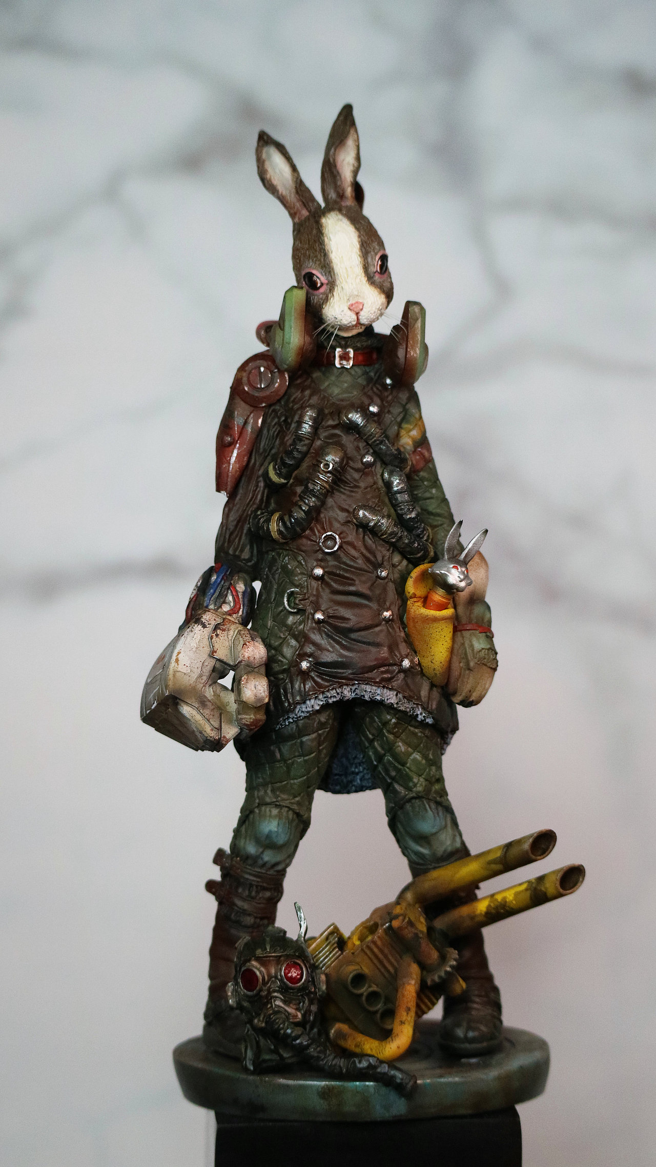 末日废土风—末日兔子|手工艺|手办/模玩|popingyou - 原创作品