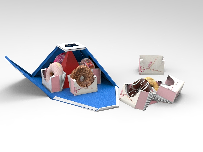 “富士山”甜甜圈包装设计