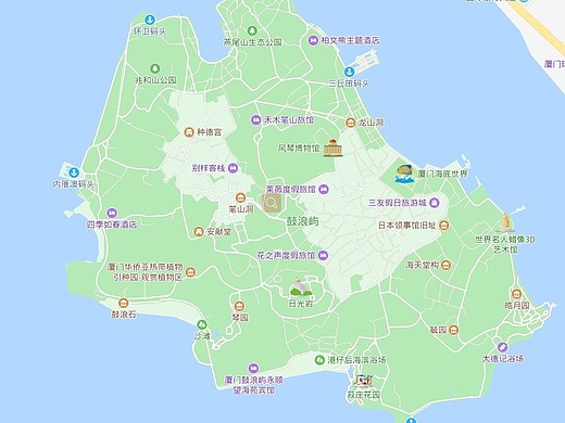 鼓浪屿地图
