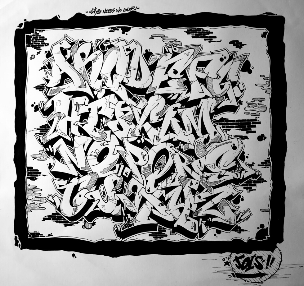 这些是用再以后你涂鸦做piece时候用的字体,从a--z的字母练习,多加