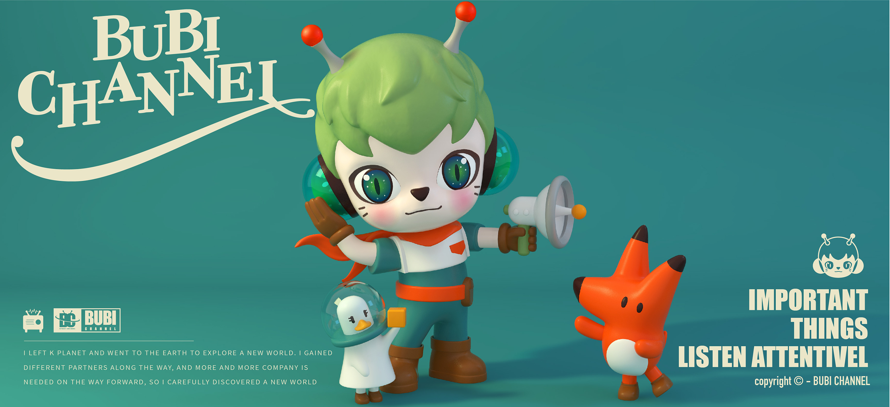 猫王收音机旗下ip潮玩公仔设计art toy-bubi channel
