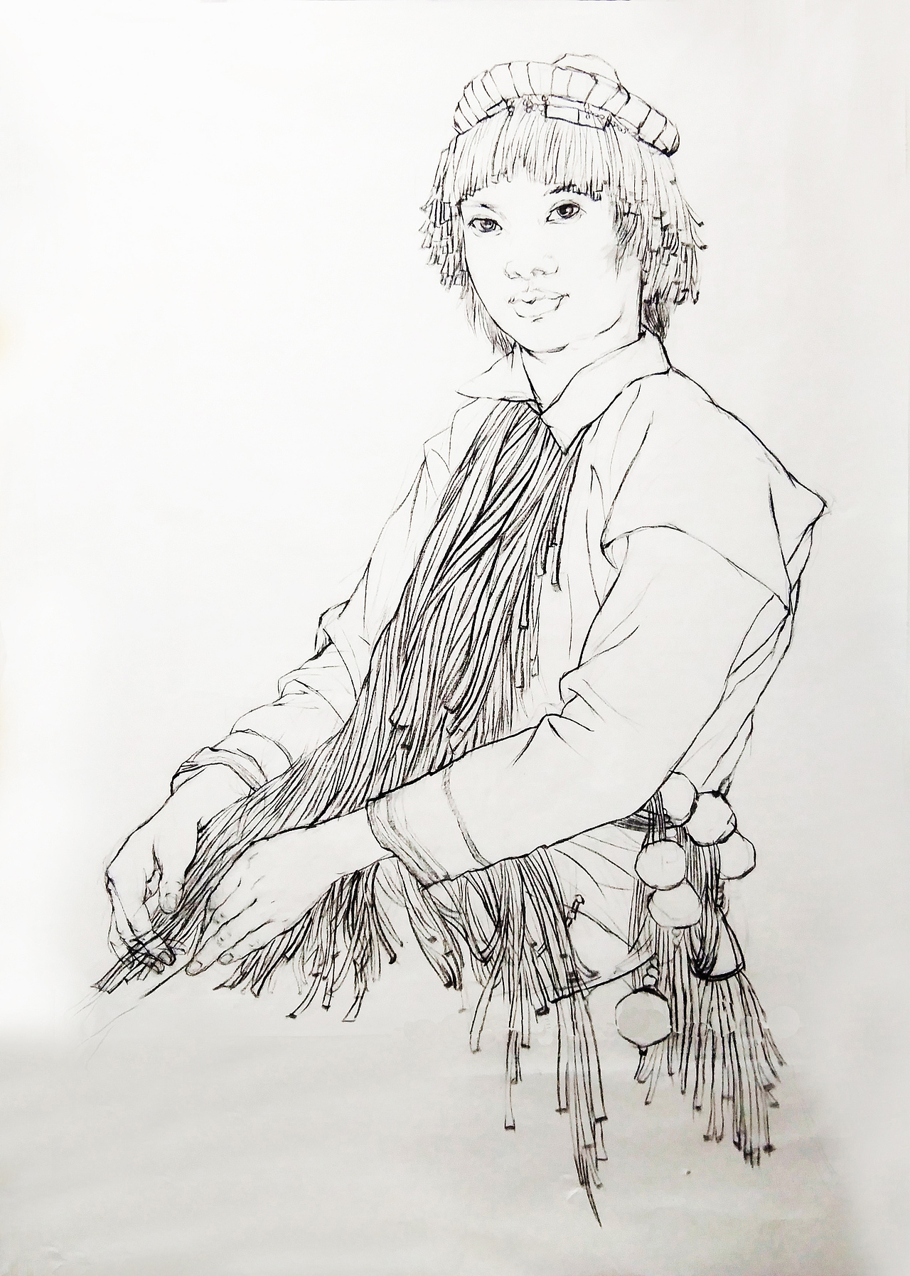 近期国画人物作品