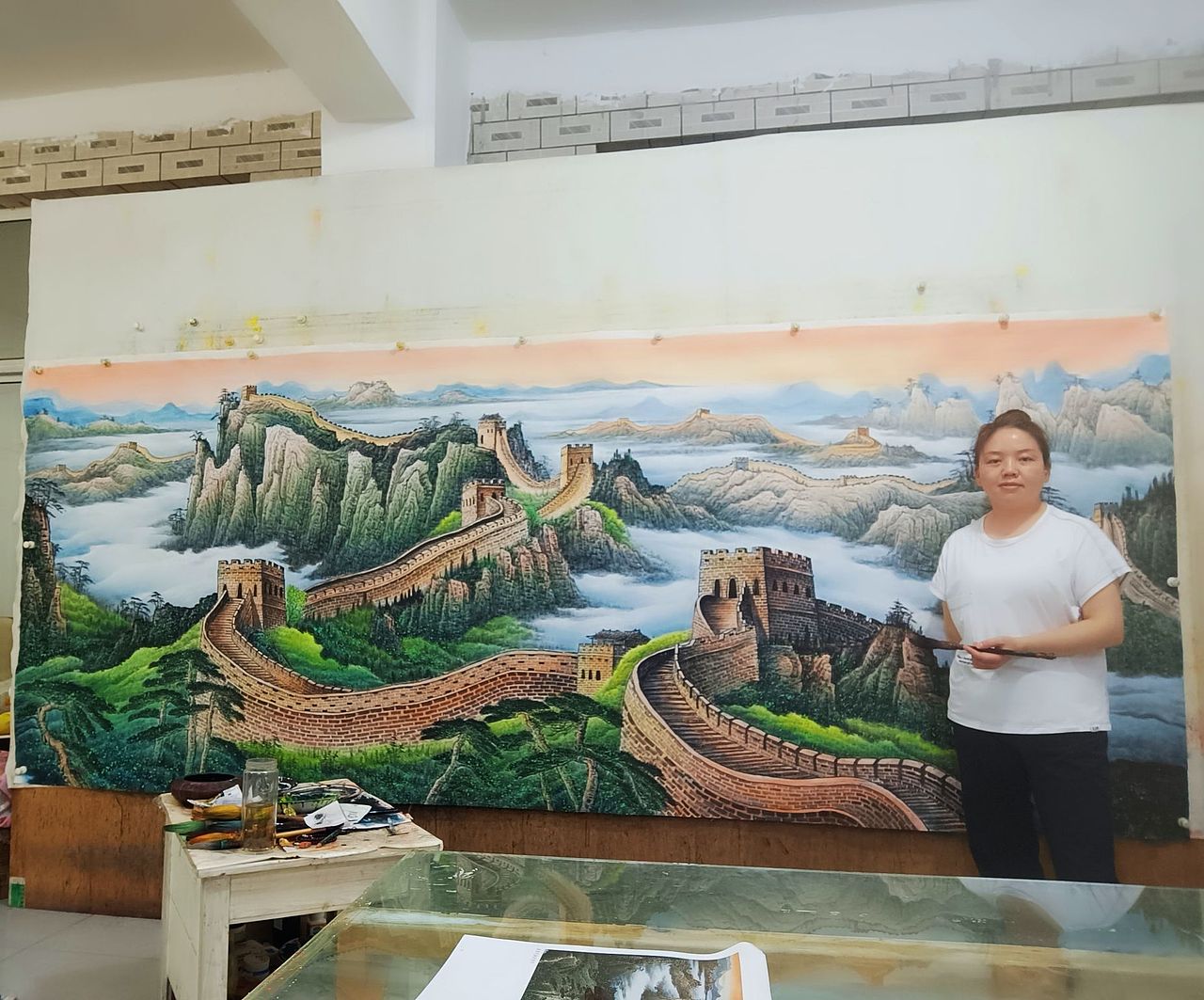画家李海英山水作品