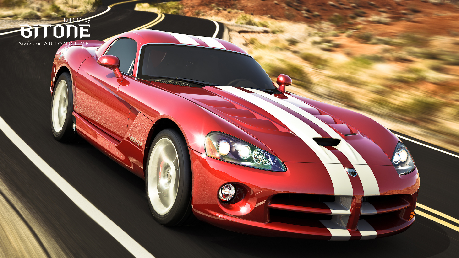 cgi汽车摄影道奇蝰蛇srt_10