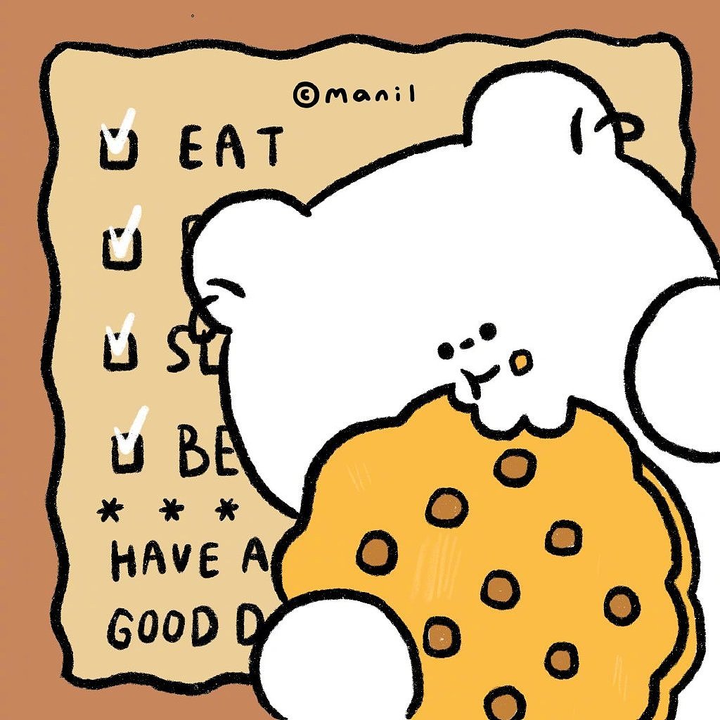 creambear奶油熊慵懒假日里