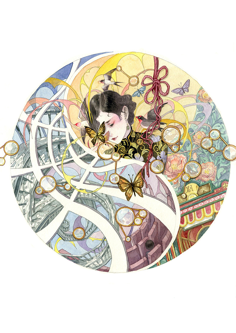 小说《时间海2》连载插图（图ZMjU0OTk2OTQ0） - 商业插画 - 站酷设计师九千坊原创素材 - 站酷ZCOOL