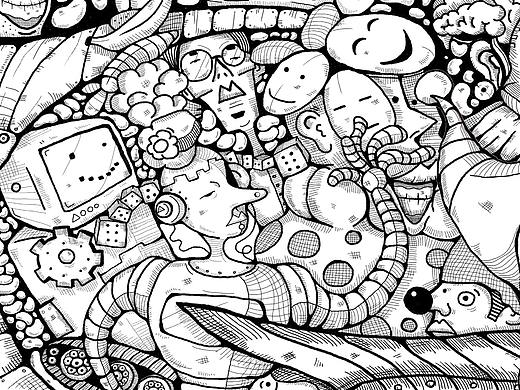 brain（個(gè)人主頁(yè)-ZMjgwOTk3ODg=） - 商業(yè)插畫 - 站酷設(shè)計(jì)師cangbbbbbb原創(chuàng)素材 - 站酷ZCOOL