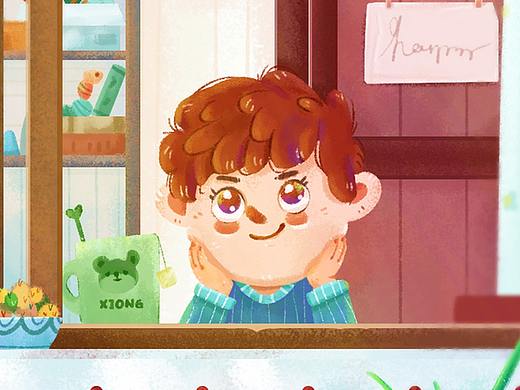 《窗口》（个人主页-ZNTkwNDI1Njg=） - 儿童插画 - 站酷设计师杨小先原创素材 - 站酷ZCOOL