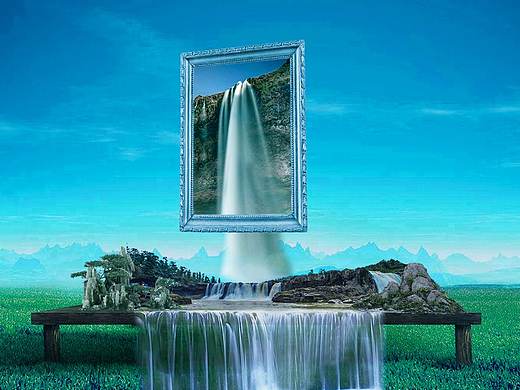 畫中水，凳上山（個人主頁-ZMzY0MTU4MDg=） - 海報 - 站酷設(shè)計師設(shè)計師朱敏原創(chuàng)素材 - 站酷ZCOOL