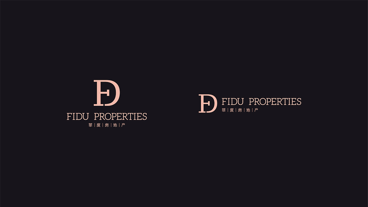 LOGO设计 | 菲度房地产 | FIDU PROPERTIES（图ZMTQ2MzE2NTEy） - Logo - 站酷设计师连鸿槟原创素材 - 站酷ZCOOL
