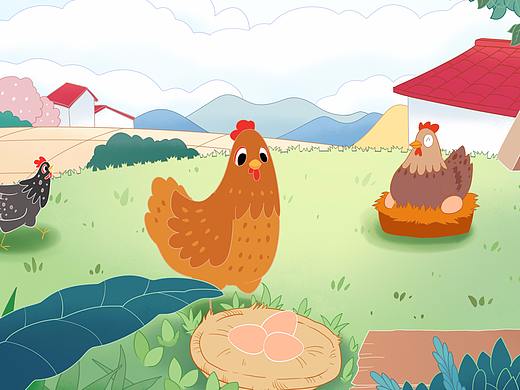 鸡与蛋（个人主页-ZMzU3MDk3NDQ=） - 商业插画 - 站酷设计师梁上猫原创素材 - 站酷ZCOOL