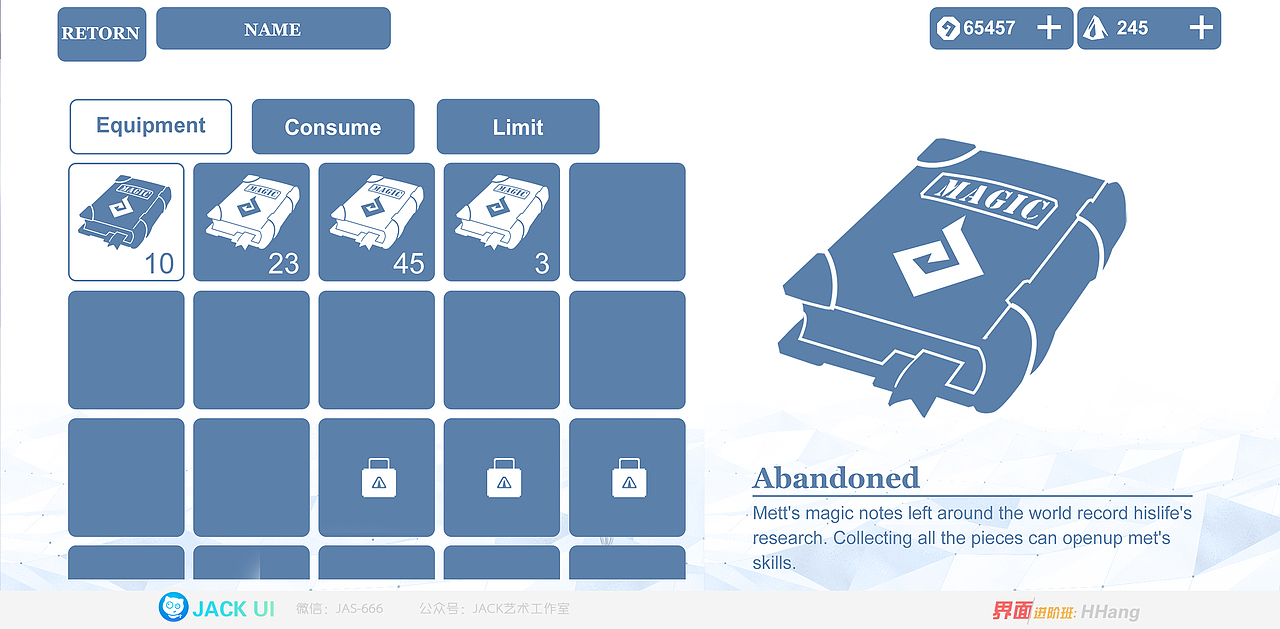 【JACK游戏UI】二次元、欧美Q版、写实科技交互界面（图ZMjMyNjAxNDQ0） - 游戏UI - 站酷设计师Deviljack99原创素材 - 站酷ZCOOL