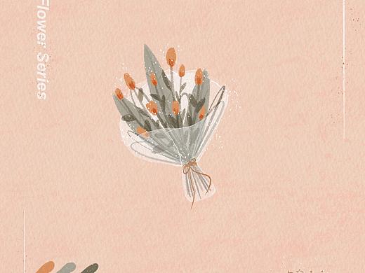 原创花束系列插画