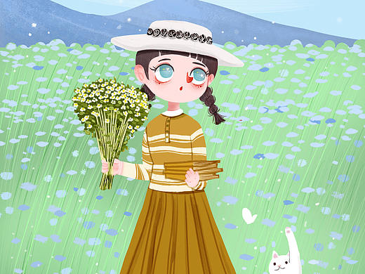 一起去度假吧（个人主页-ZNTU4MTg3Mjg=） - 商业插画 - 站酷设计师种豆芽的猫猫原创素材 - 站酷ZCOOL