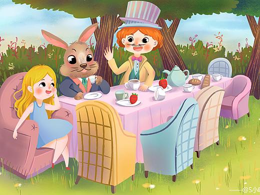 爱丽丝梦游仙境（商稿禁止二次使用）