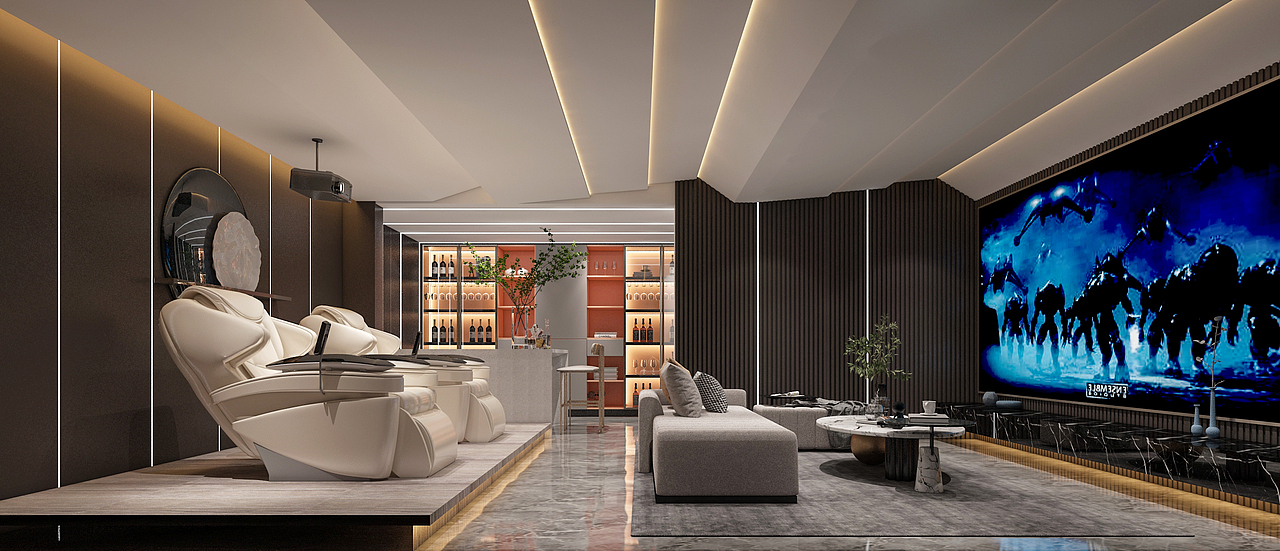 楼兰设计 | 600m²意式轻奢别墅 年轻人的理想奢宅（图ZMjU0NDA1Njc2） - 家装设计 - 站酷设计师乔翼原创素材 - 站酷ZCOOL