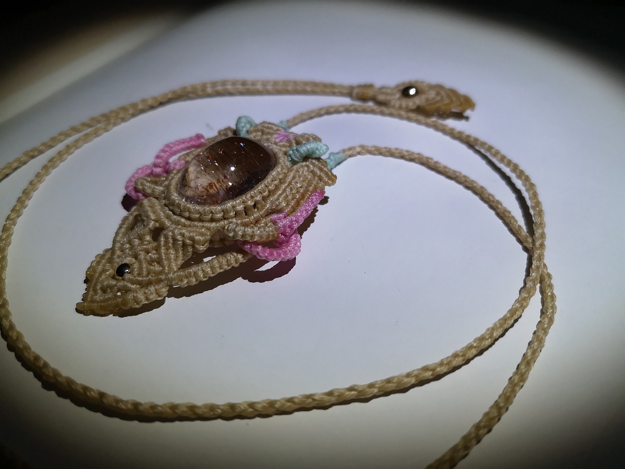 二月手作•金草莓吊坠