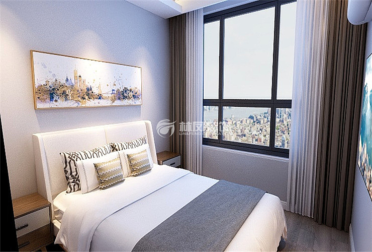 旭辉东樾城103平三室两厅现代风格装修效果图