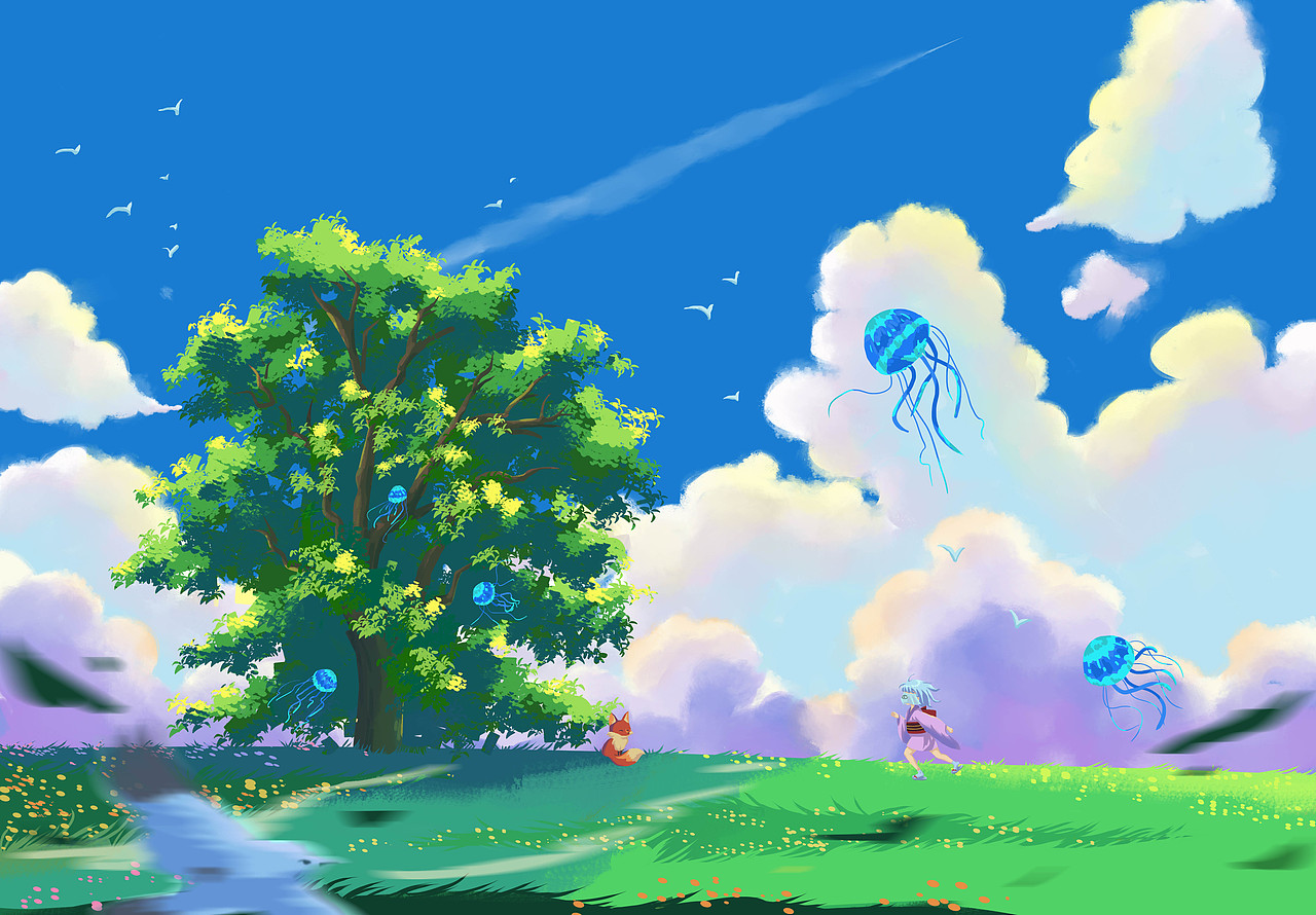 寻梦丨向你奔去（图ZMzAzNDA3MjQw） - 创作习作 - 站酷设计师依优卡卡原创素材 - 站酷ZCOOL