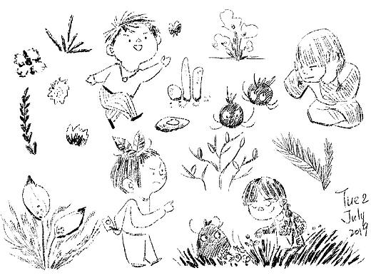 style test children book 儿童插画