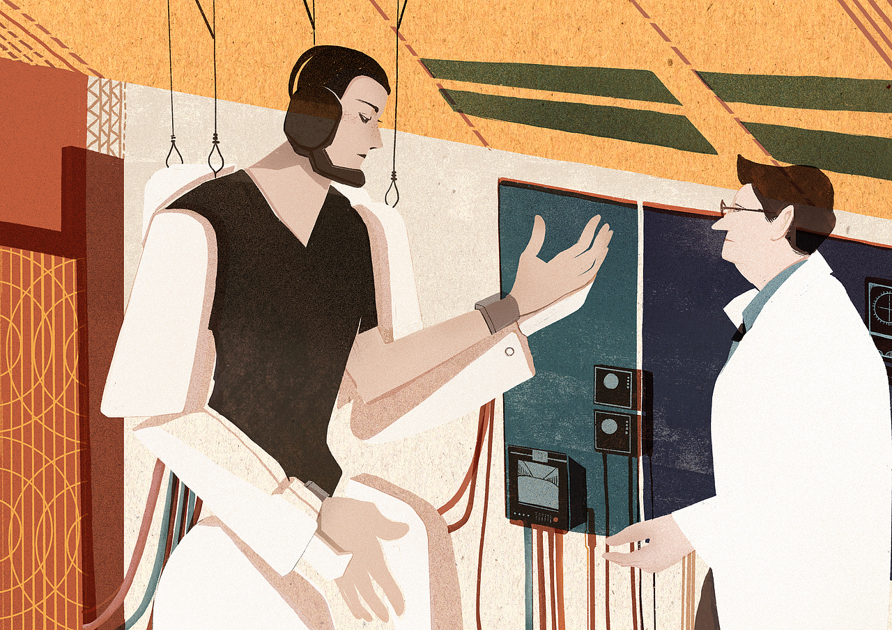 Brain-machine Interfaces, Editorial illustration, 20 New technology trends, 2020