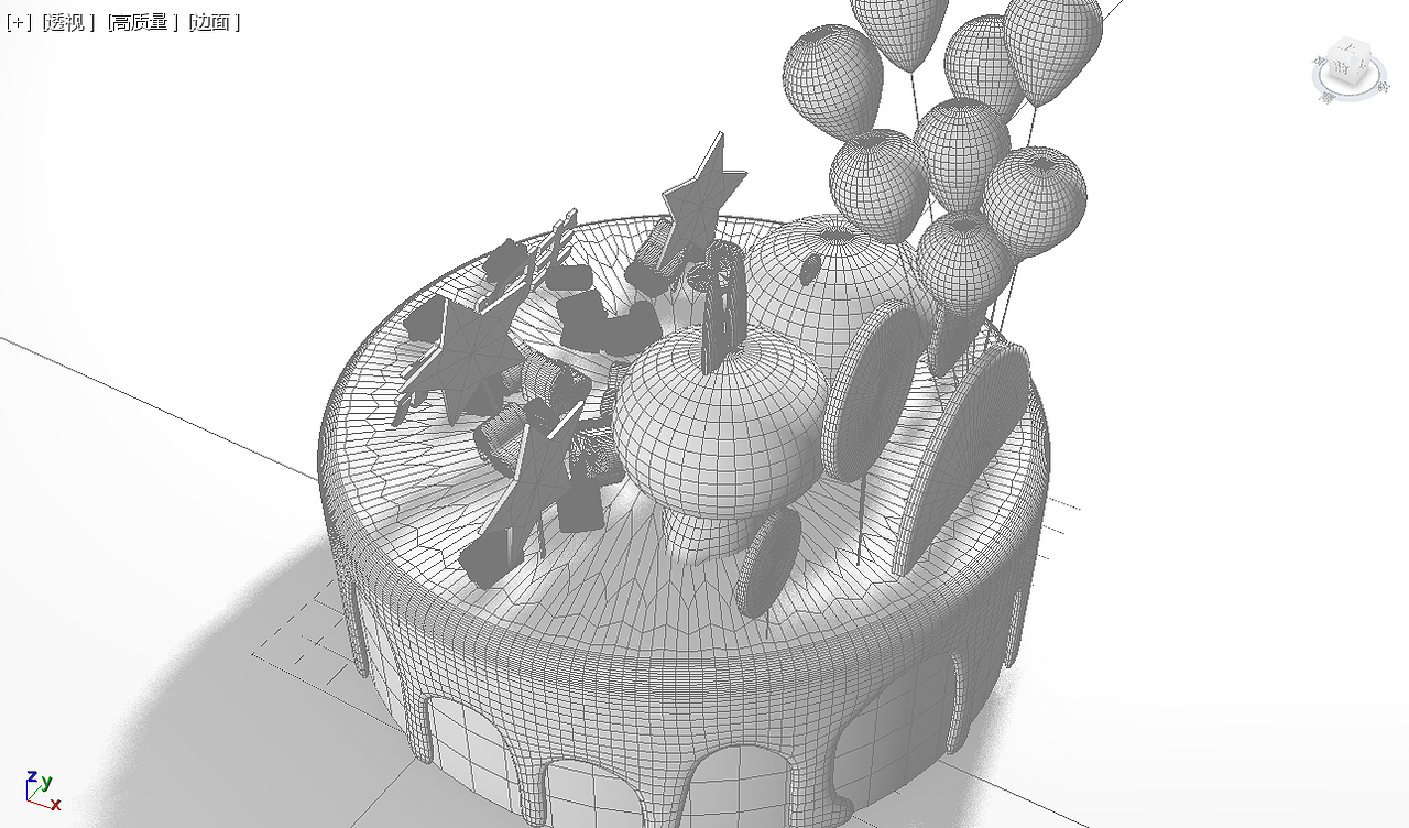 3D蛋糕模型