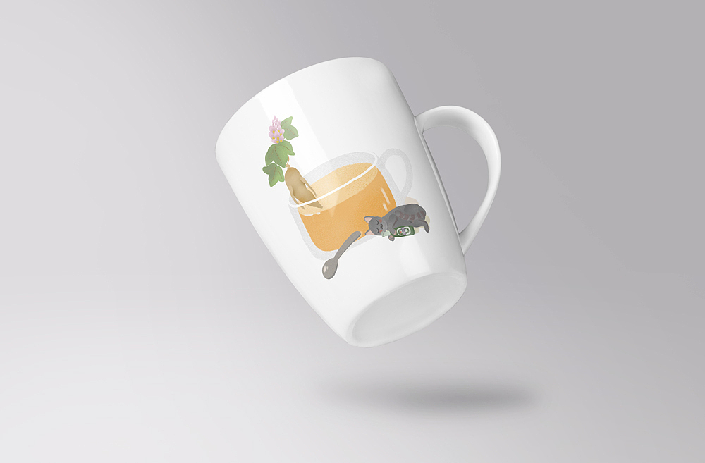 草本饮料包装插画（图ZMTY0MTMwODQ0） - 商业插画 - 站酷设计师ranfry原创素材 - 站酷ZCOOL