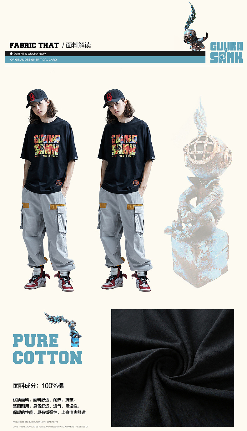 Sank Toys×GUUKA联名夏季服装。这个夏季我要你好看！（图ZMTU3NTQ3MjEy） - 休闲/流行服饰 - 站酷设计师宅仔原创素材 - 站酷ZCOOL