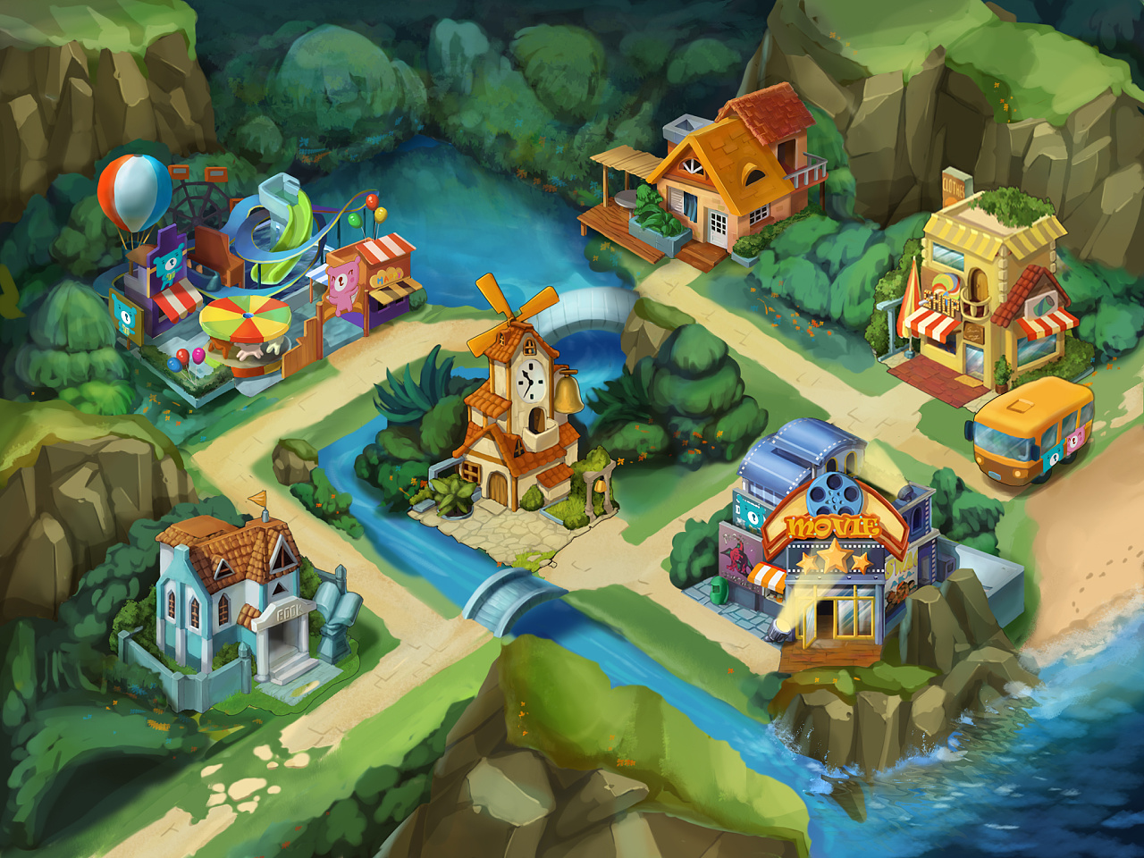 儿童小游戏场景