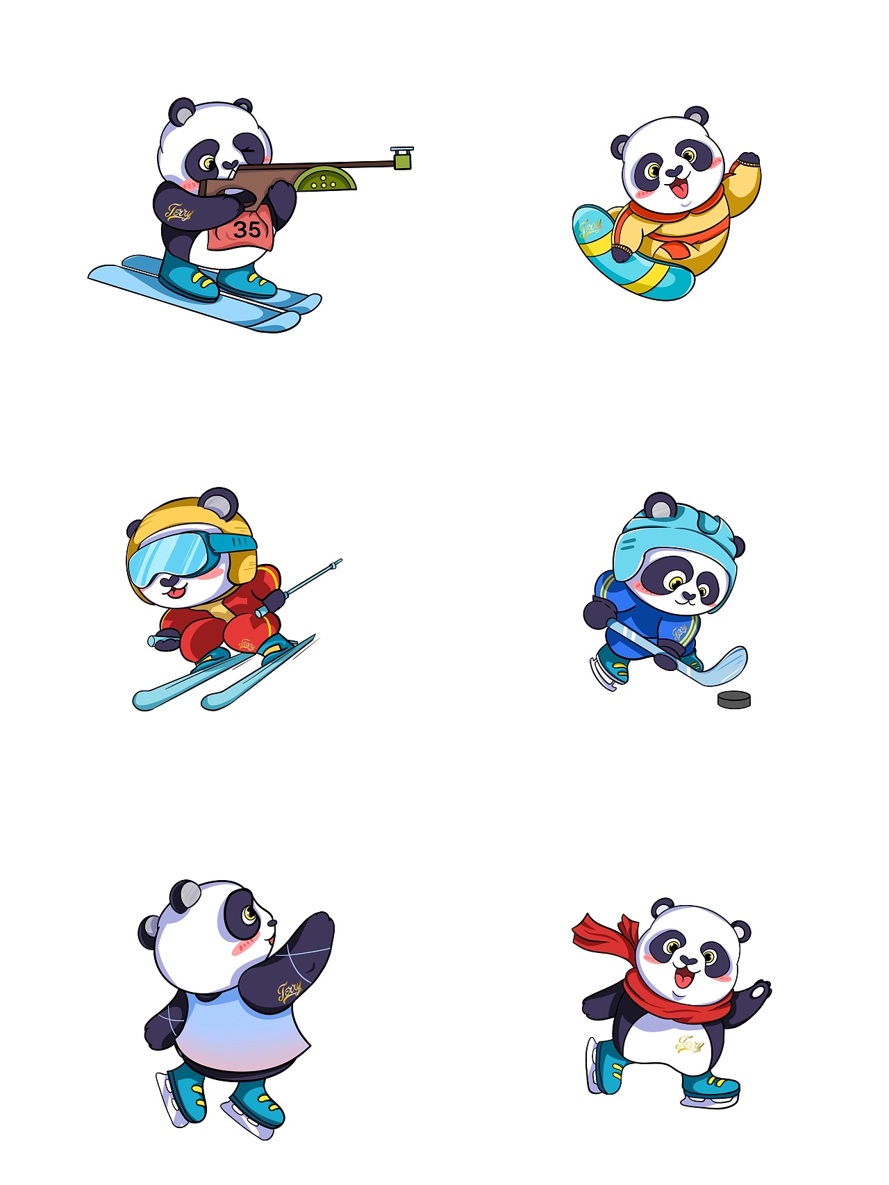奥运会熊猫吉祥物图画图片